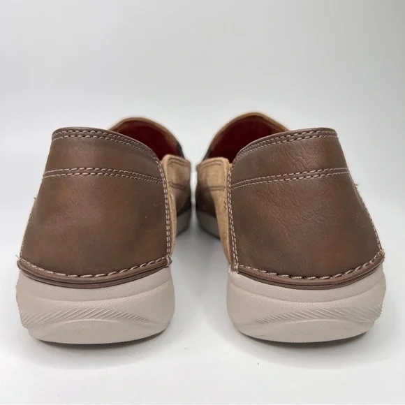 Clarks Men’s Gorwin Step Dark Sand Nubuck Suede Leather Slip On Loafers Shoes - Picture 5 of 14